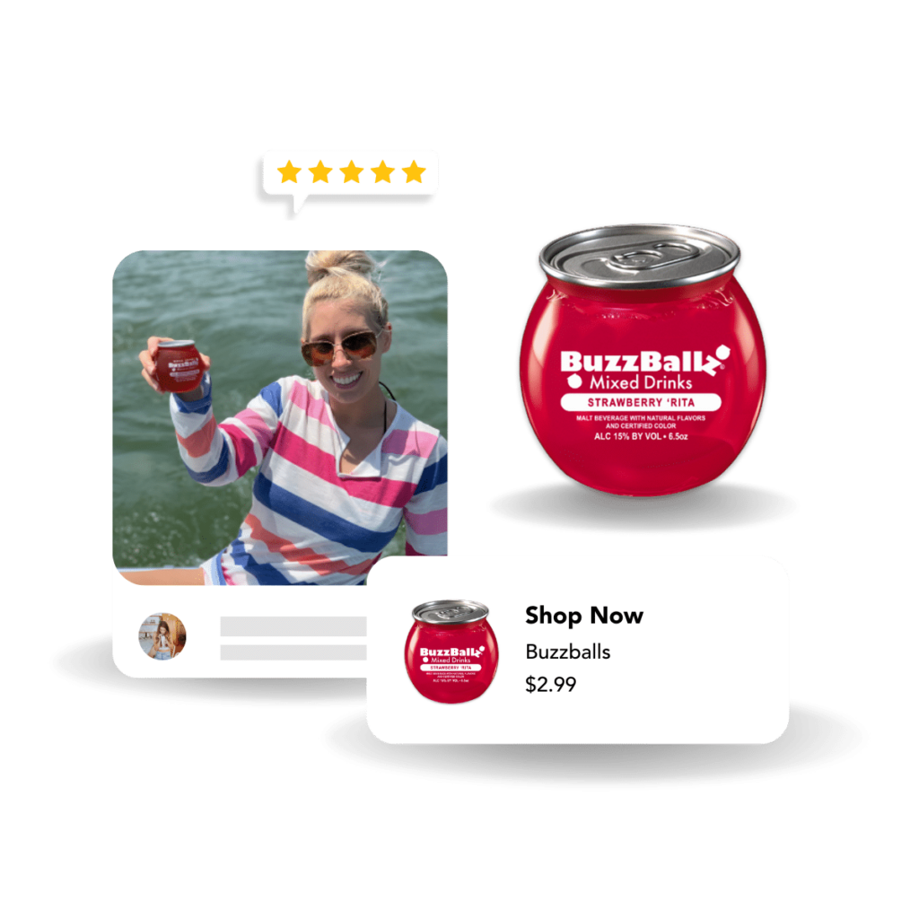 Shoppable Buzzballz UGC