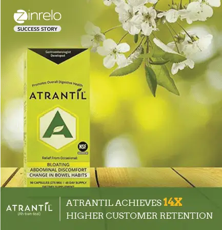 Atrantil achieved a 14X increase in customer retention |