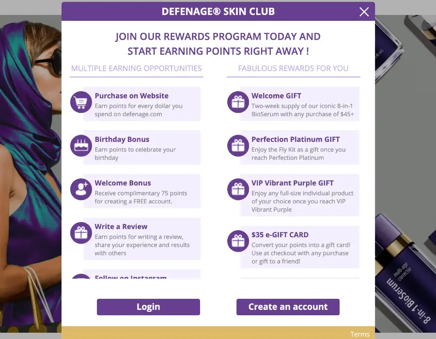 Defenage-loyalty-program