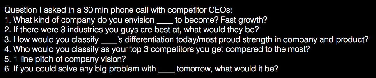 How I Discovered TrueLoyal's Differentiation By Talking To Our Competitor CEOs |