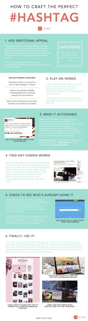 How to Craft the Best Hashtag for your Instagram and Twitter - Infographic |