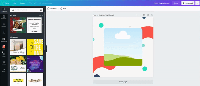 TrueLoyal Canva Integration Making Graphics with UGC