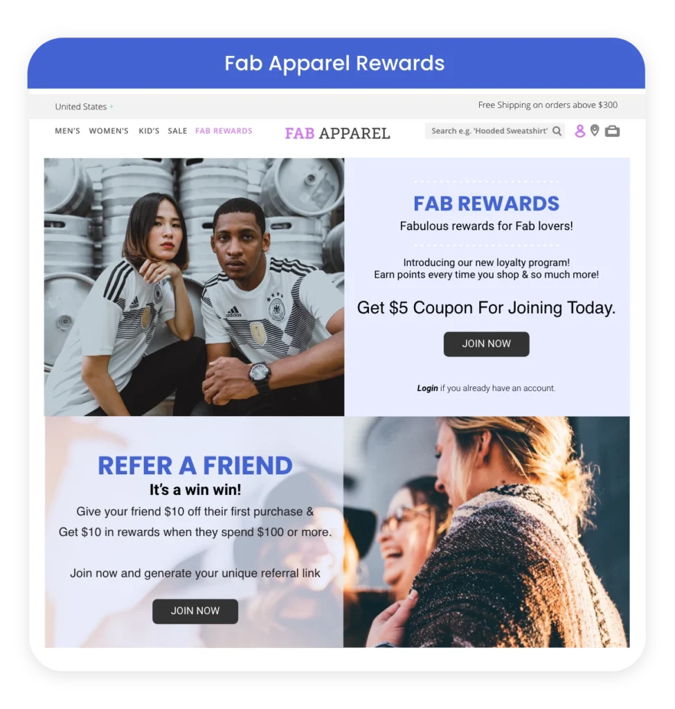 Platform feature - Loyalty Microsite